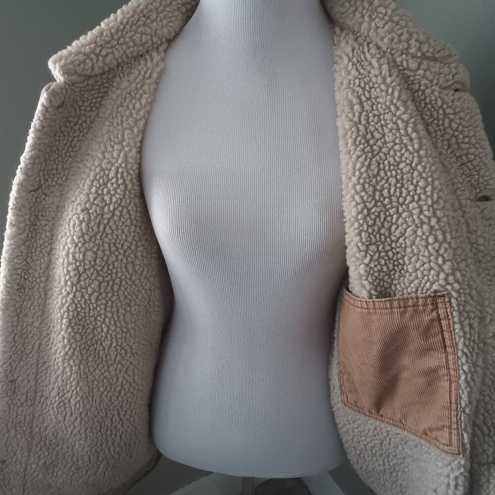 Levi's Corduroy Sherpa Lined Trucker Coat L Large - Picture 7 of 8